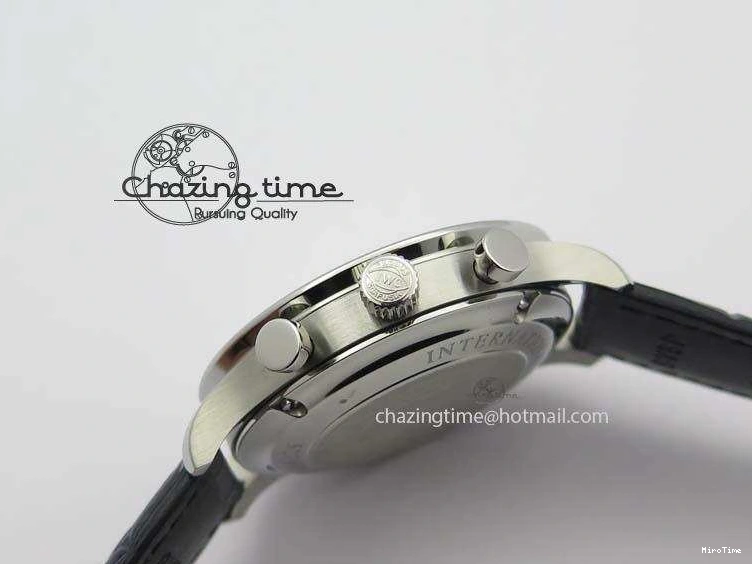 MIROTIME 0715 UrbanStyle Portuguese IW371446 ZF 1:1 Best Edition SS White Dial Blue Markers On Blue Leather Strap  A79350 V 7270